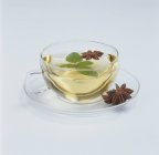 Herbal tea with star anise — Stock Photo