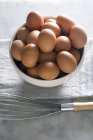 Bowl of Brown Eggs — Stock Photo