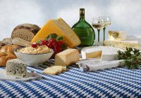 Avarian cheeses specialities — Stock Photo