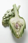Fresh halved artichoke — Stock Photo