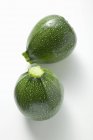 Fresh round courgettes — Stock Photo