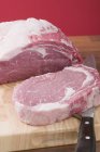 Rindfleisch für Steaks an Bord — Stockfoto