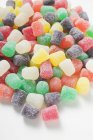 Doces de geleia revestidos de açúcar coloridos — Fotografia de Stock