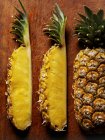 Wedges of ripe pineapple — Stock Photo