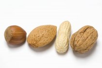 Peanut, walnut and almond — Stock Photo