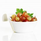 Uva spina fresca in piatto — Foto stock