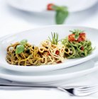 Drei Arten von Spaghetti — Stockfoto