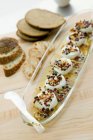 Peppered Goat Cheese — Stock Photo