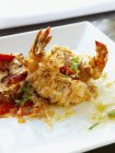Nahaufnahme von gebratenen Filo Shrimp Vorspeise — Stockfoto