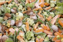 Varie verdure congelate, cornice completa — Foto stock