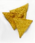 Tre tortilla chips — Foto stock