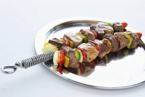 Grilled meat and vegetable — Stock Photo