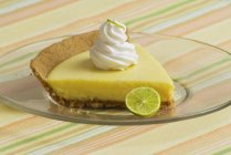 Slice of Key Lime Pie — Stock Photo