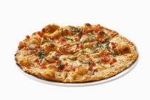 Mozzarella y pizza de tomate - foto de stock