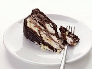 Pezzo di torta al cioccolato — Foto stock