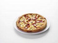 Hawaiian pizza with pineapple — Stock Photo