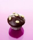 Muffin com cobertura de chocolate — Fotografia de Stock