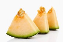 Trozos de melón de Galia - foto de stock
