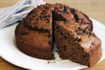 Gâteau aux pépites de chocolat — Photo de stock