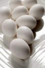 Bowl of white eggs — Stock Photo
