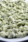 Spinach gnocchi pasta — Stock Photo