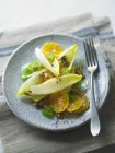 Chicory salad with oranges — Stock Photo