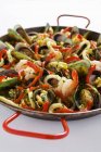 Paella piatto di riso spagnolo — Foto stock