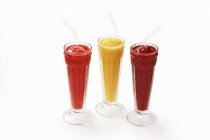Trois smoothies différents — Photo de stock