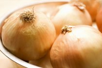 Bowl of Spanish Onions — Stock Photo