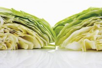 Pieces of pointed cabbage — Stock Photo