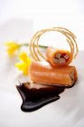 Papaya foie gras — Stock Photo