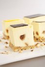 Diversi pezzi di cheesecake — Foto stock