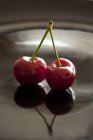 Pair of fresh cherries — Stock Photo