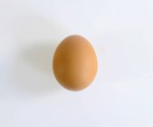 Huevo marrón ecológico - foto de stock