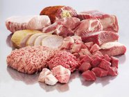 Різні види м'яса — стокове фото
