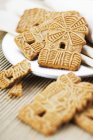 German spekulatius cookies — стокове фото