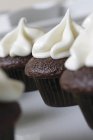 Mini-Schokoladen-Cupcakes — Stockfoto