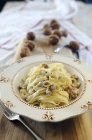 Tagliatelle pasta with ricotta — Stock Photo