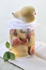 Closeup view of pickled pears and figs — Stock Photo
