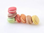 Colourful almond macaroons — Stock Photo