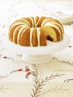 Cranberry Bundt Cake with Icing — Stock Photo