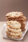 Pilha de cookies caseiros — Fotografia de Stock
