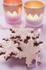 Biscuits de Noël en forme d'étoile — Photo de stock