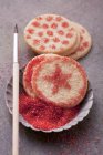 Biscuits au sucre décorés — Photo de stock