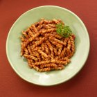 Emelli pasta in marinara sauce — Stock Photo