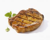 Grilled pork chop with herb — Stock Photo