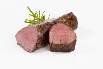 Trozos de filete de carne asada - foto de stock