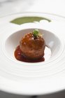Stuffed meatball on plate — Stock Photo