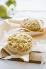 Marzipan and pear tartlets — Stock Photo