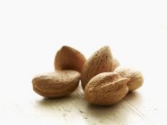 Heap of fresh Almonds — Stock Photo